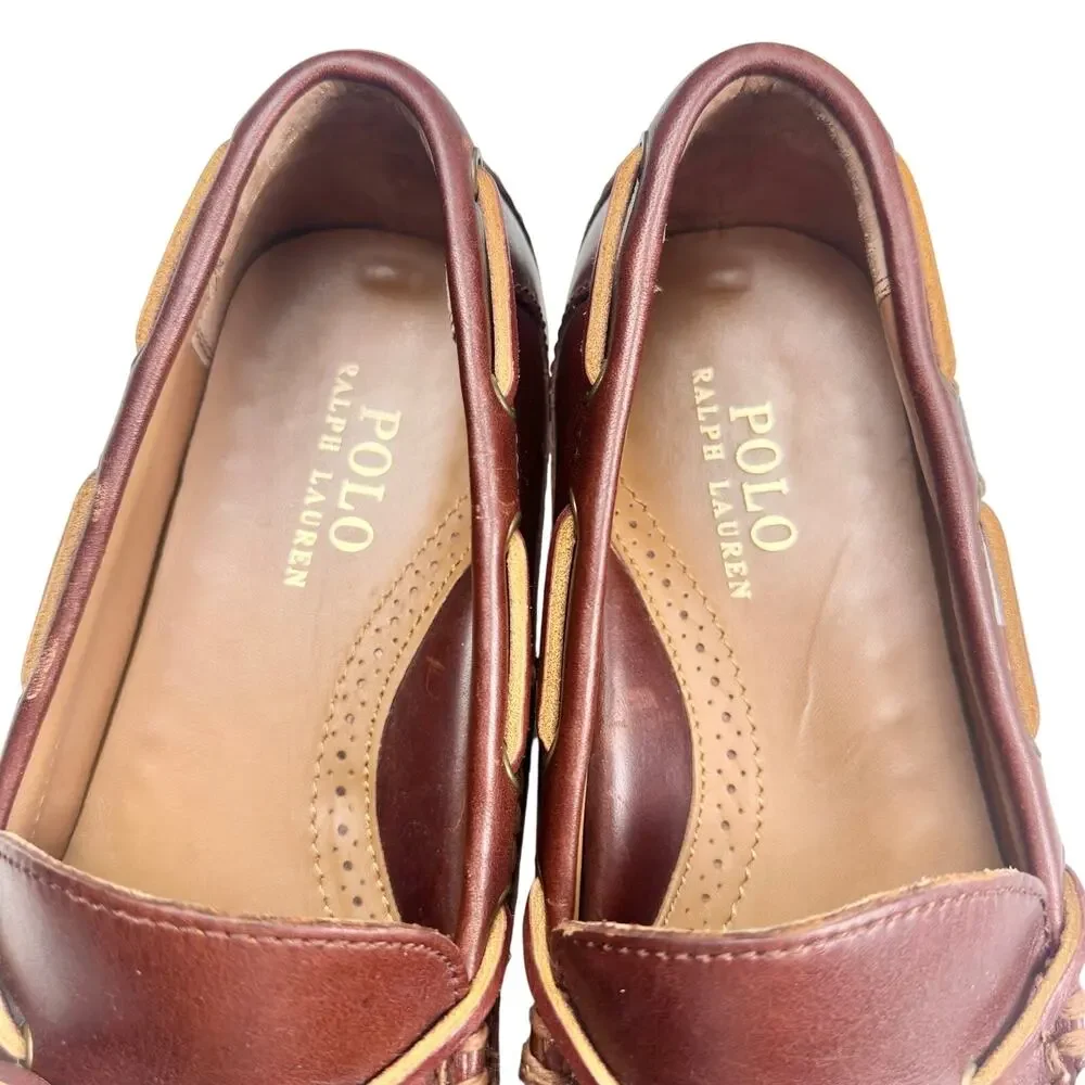 Polo Ralph Lauren | Men | Roberts Saddle Tan Leather Driving Loafers | 9.5 D